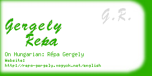 gergely repa business card